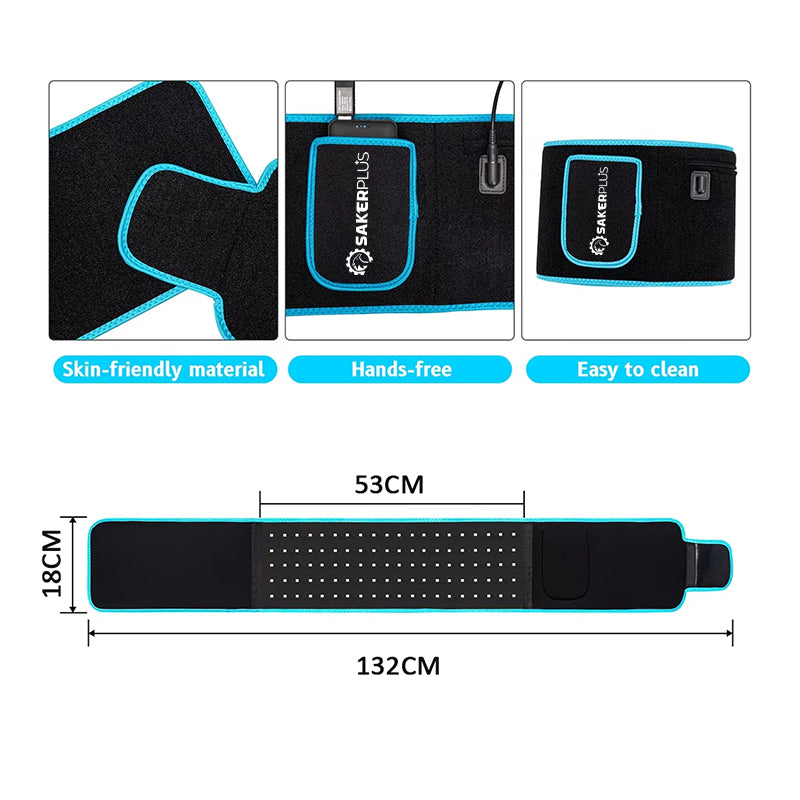 Infrared therapy waist belt