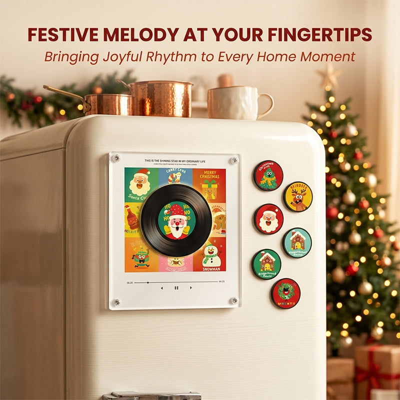 NFC-enabled music refrigerator magnet