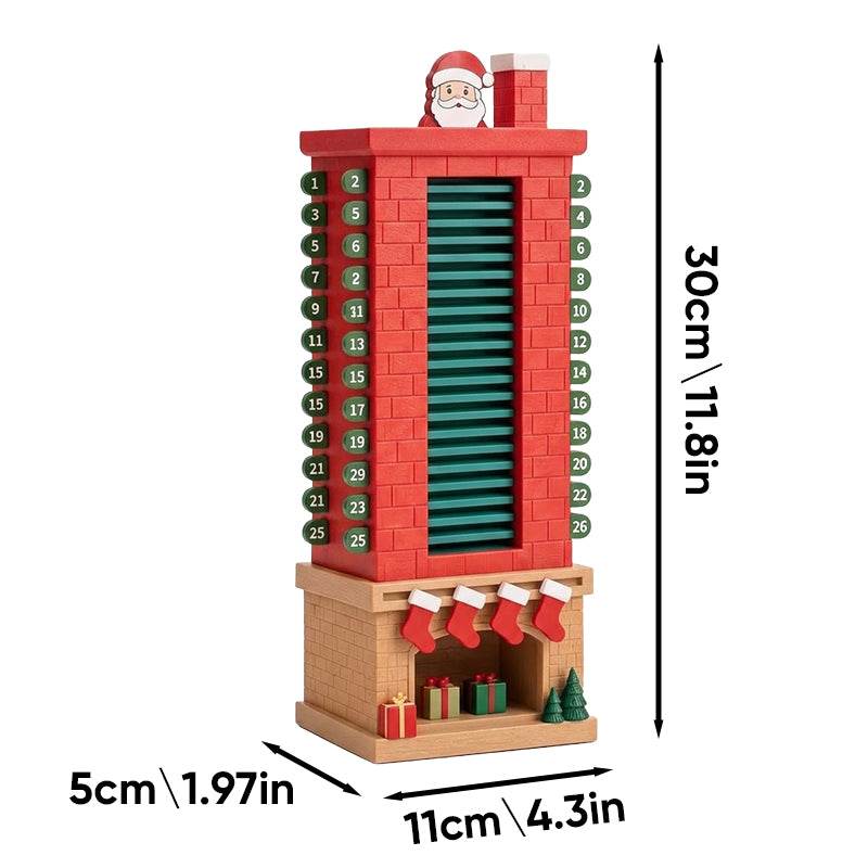 24-Day Mechanical Santa Chimney Calendar