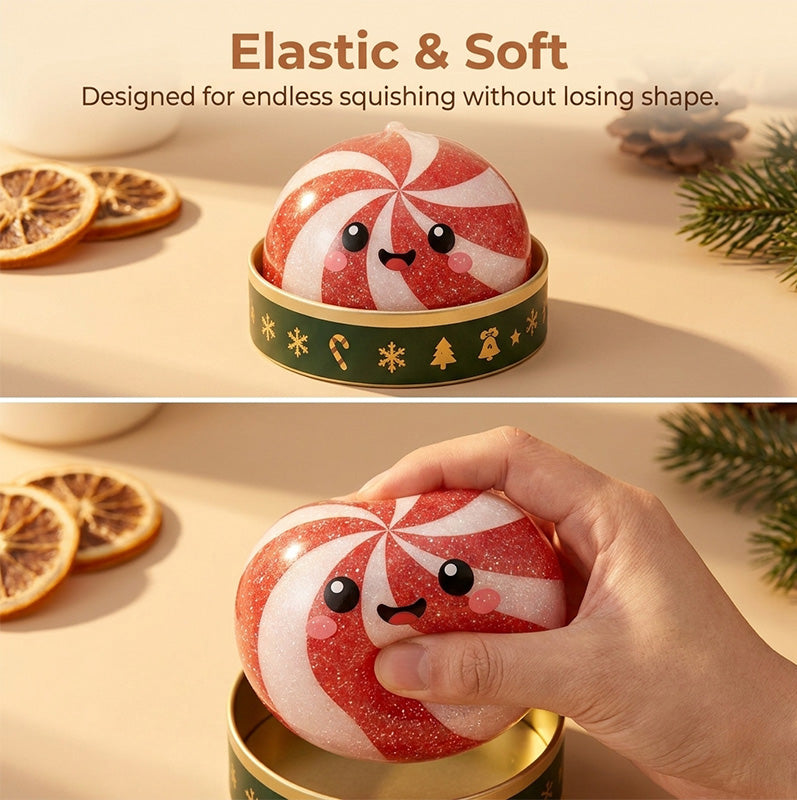 Christmas Baozi Glitter Jelly Stress Relief Squishy Toy