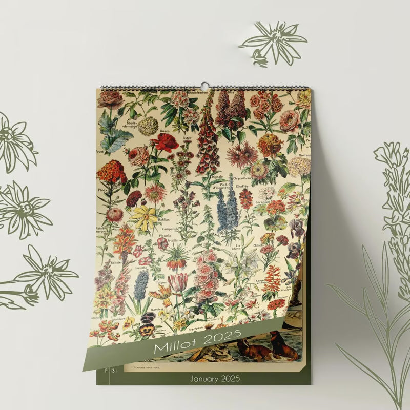 📅2025 CALENDAR FLORAL AND BOTANICAL