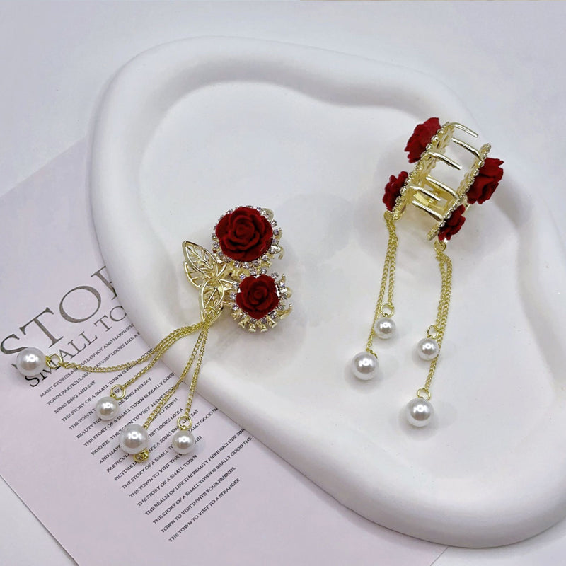 Metal Hair Barrette Tassel Hair Clip