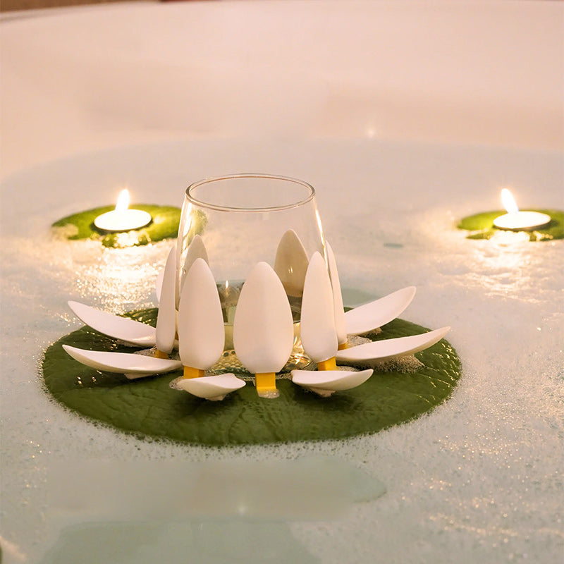 Wine Lily and CandleLily Bath Wine Holder