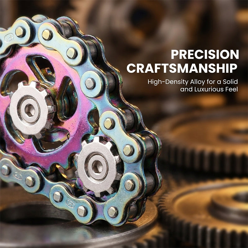 Fingertip Gear Wheel Chain Toy
