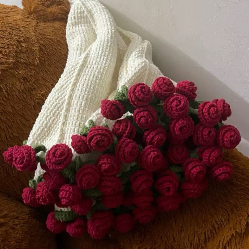 DIY Rose Bouquet Blanket