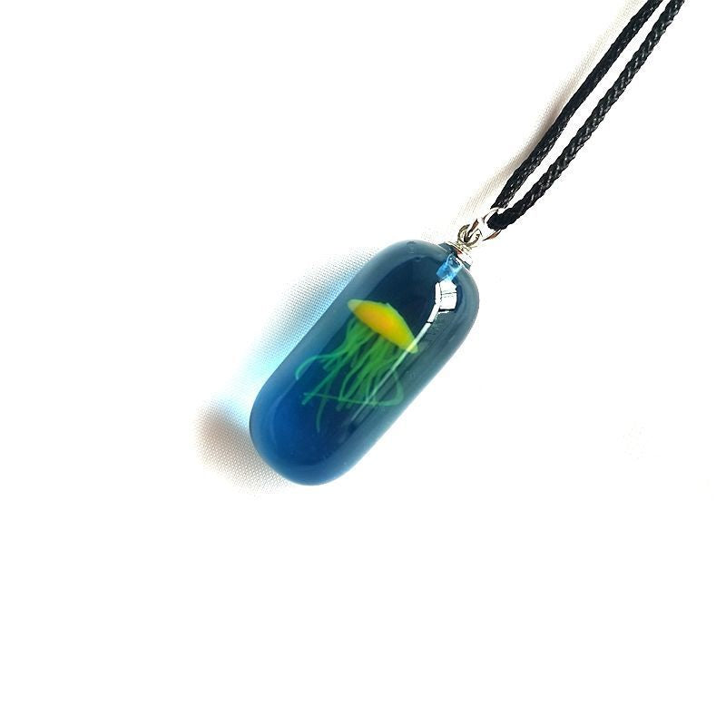 Glow in the Dark Jellyfish Necklace