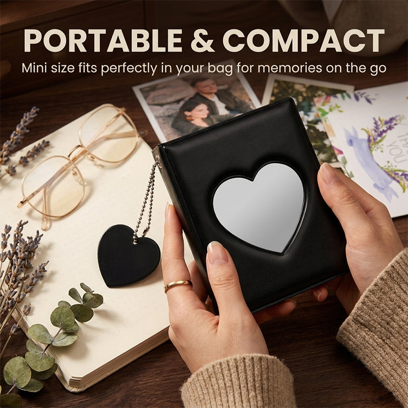 Heart-Shaped Mini Photo Album
