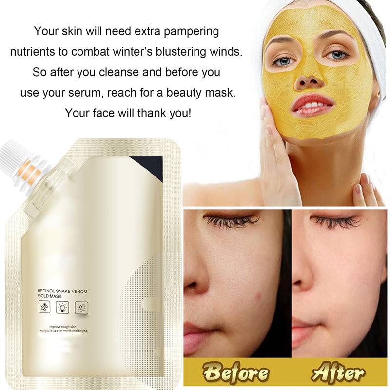 Retinol snake venom gold mask