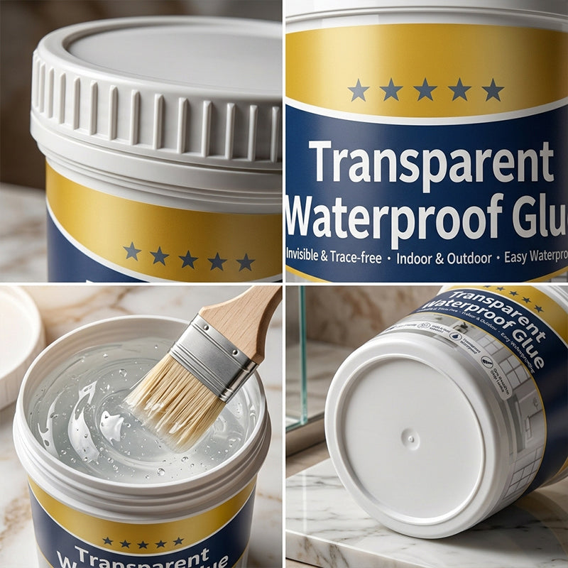 Transparent Waterproof Repair Sealant with Brush