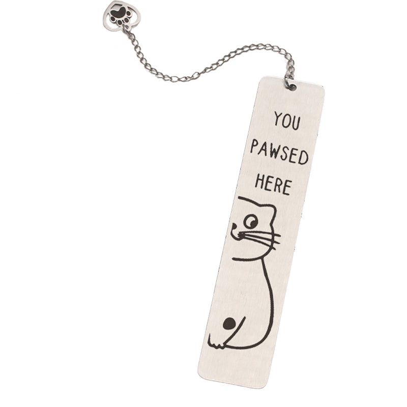 Stainless Steel Kitten Bookmark