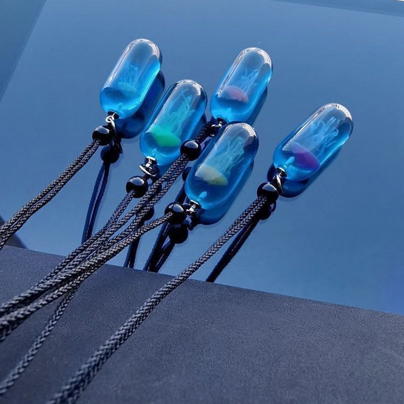Glow in the Dark Jellyfish Necklace
