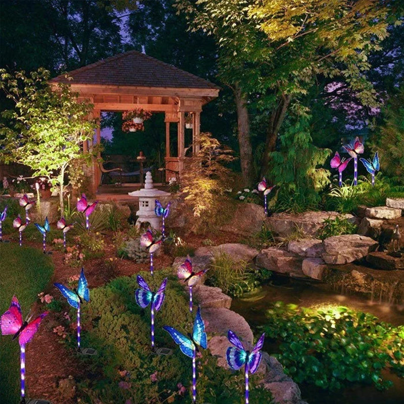 Outdoor Solar Garden Butterfly Lights Decor