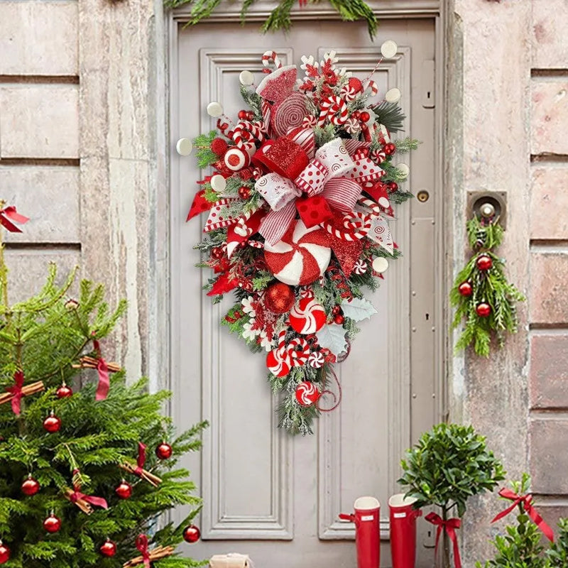 Candy Cane Wreath - Christmas Decoration