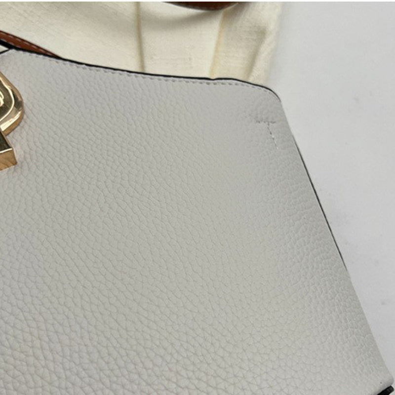 Color Clashing Shoulder Bucket Bag