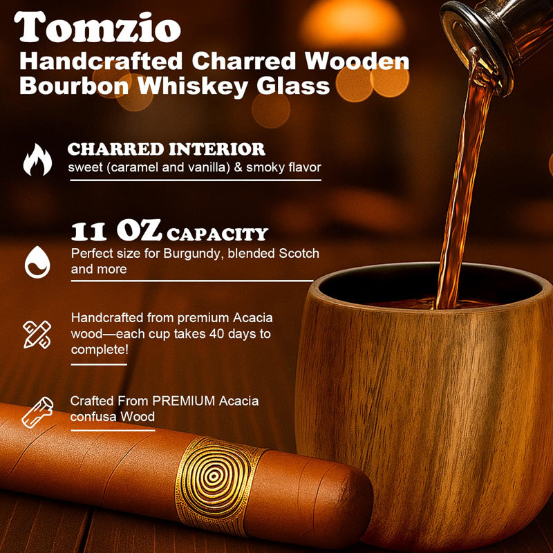 Carbonized Wooden Cup