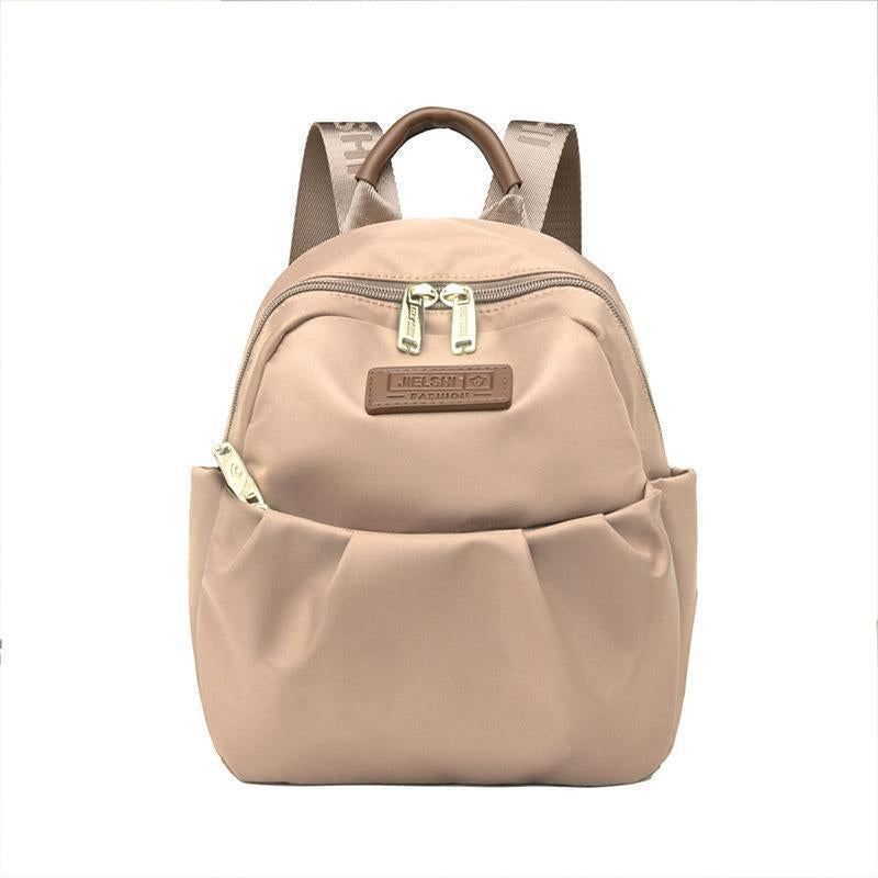 Nylon Peplum Shoulder Bag