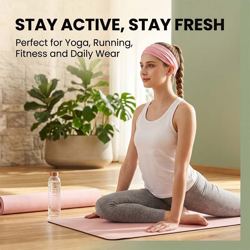 Sweat-Wicking Headband for Fitness & Yoga
