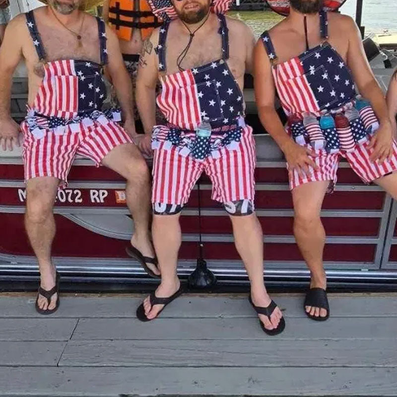 American Flag Overalls