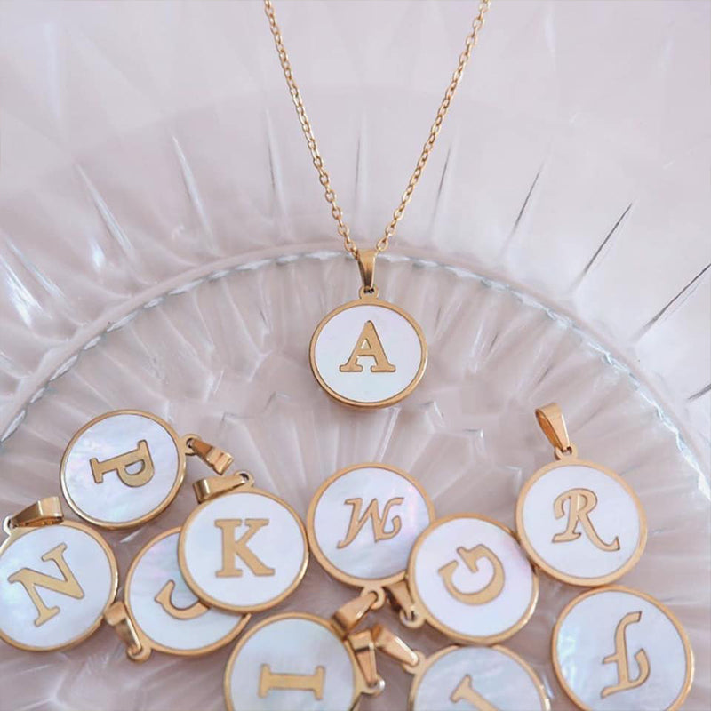 Seashell Alphabet Necklace