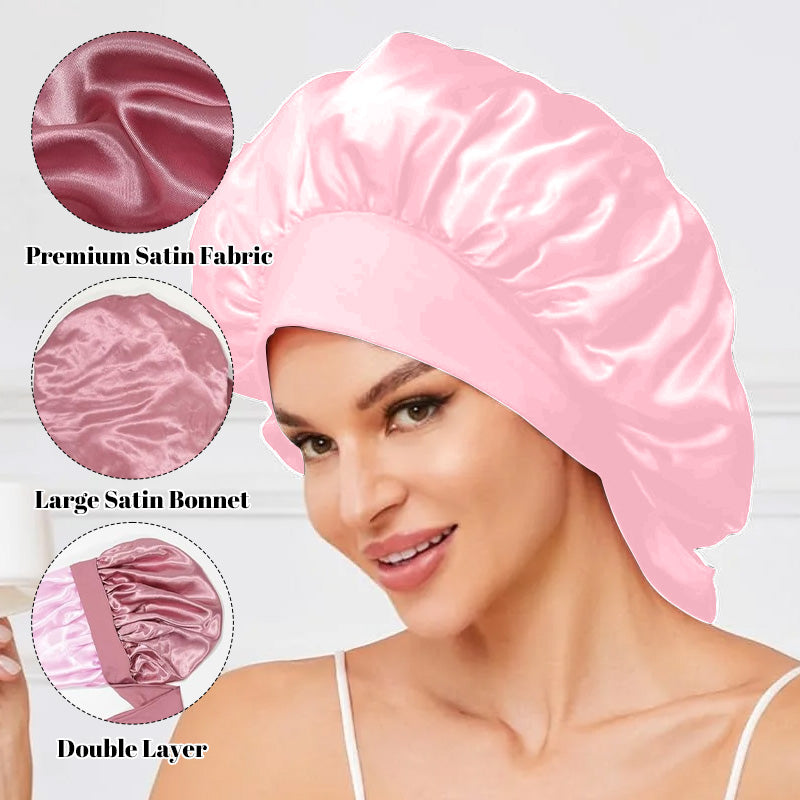Bow Stretch Wide Brim Floppy Sleeping Hat