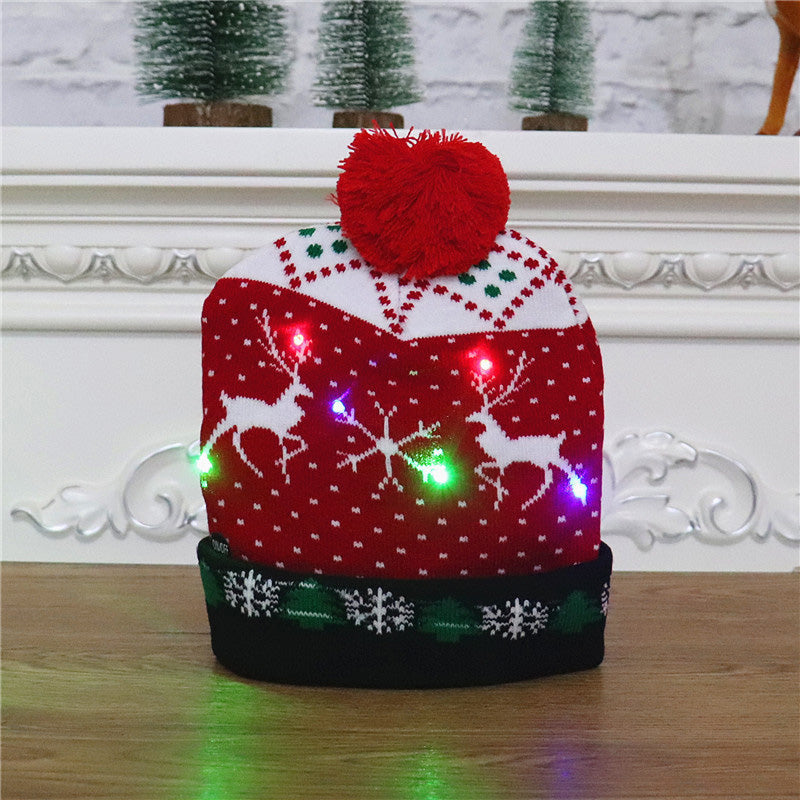 Christmas LED Light Knitted Beanies