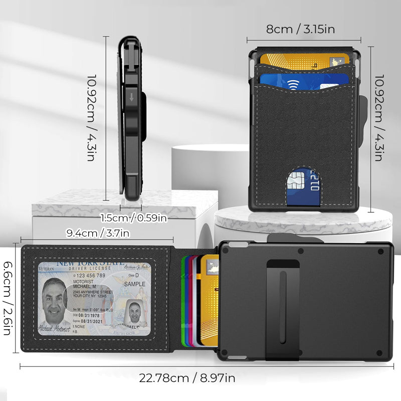 Long airtag card holder