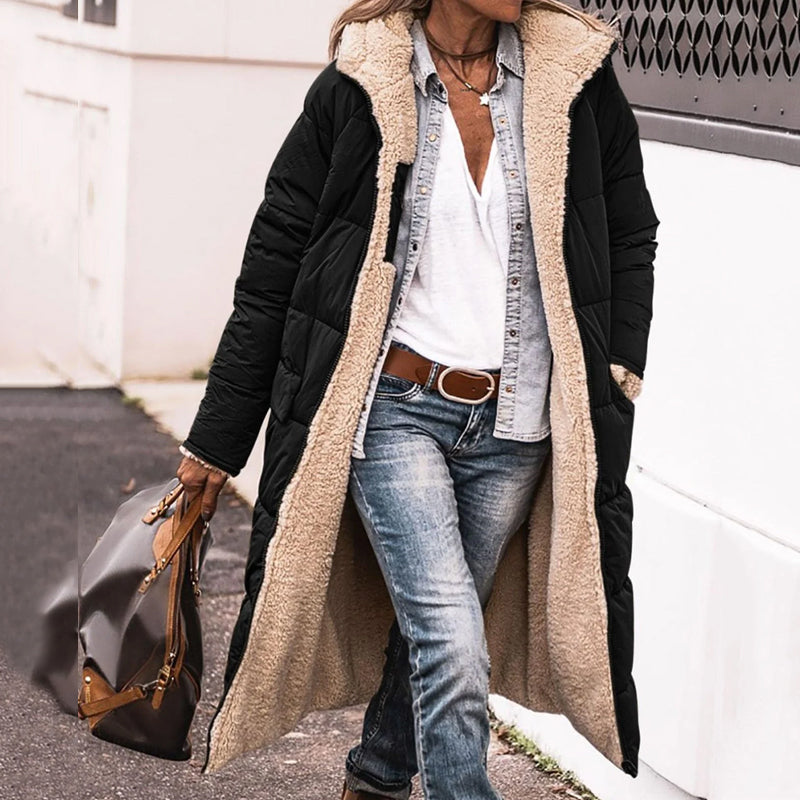 Reversible Hooded Cotton Jacket