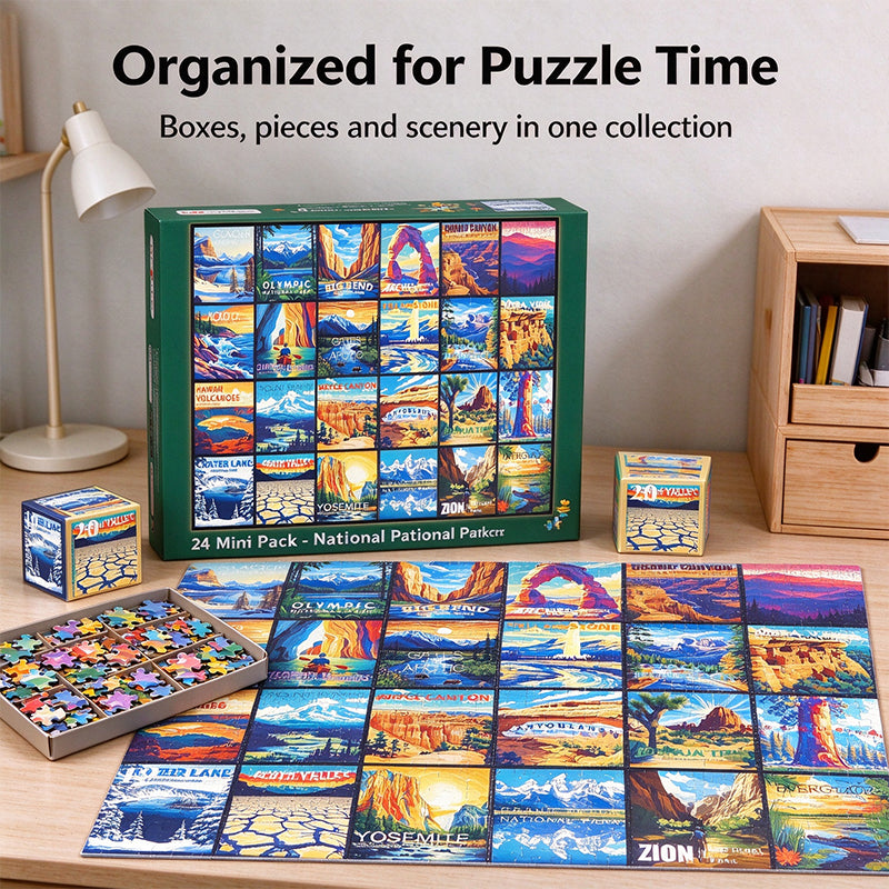 24 Mini Pack 1000 Pieces Jigsaw Puzzle