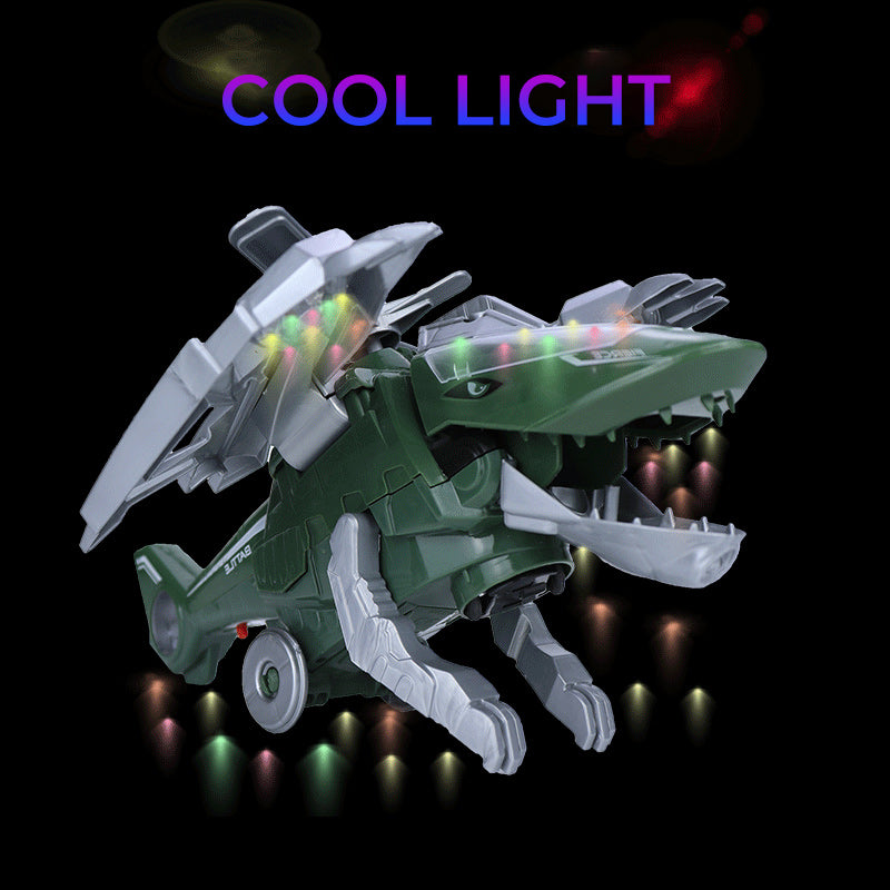 LED Transforming Dinosaur Helicopter Toy