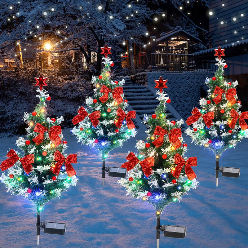Bowknot Christmas Tree Ground Stake Light