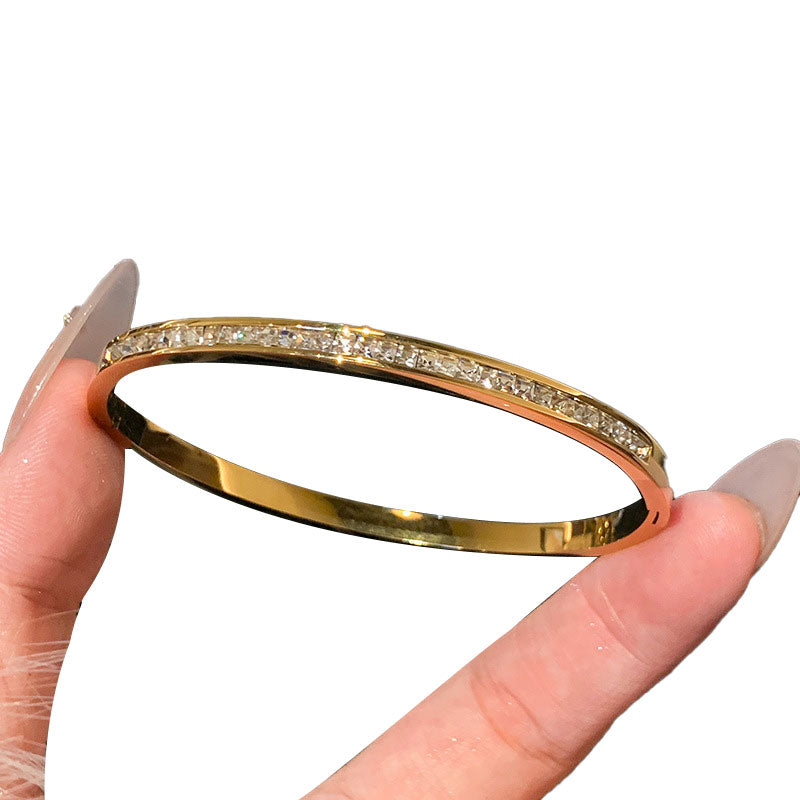 Gold-Plated Zircon Bracelets