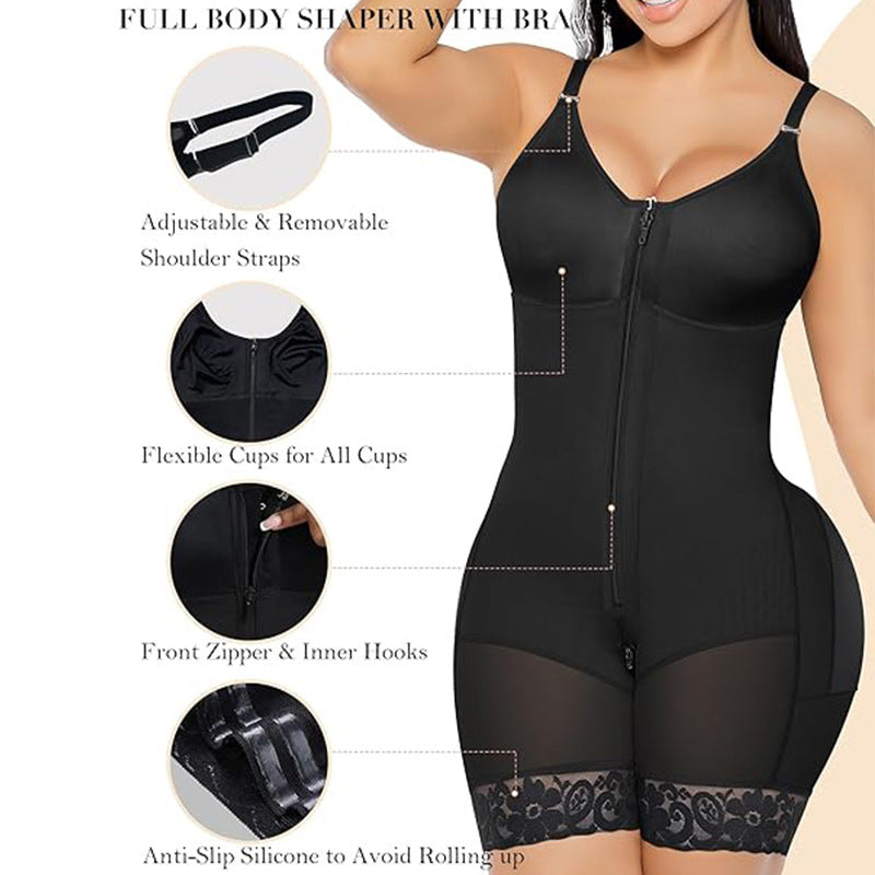 Zipper Bodysuit Shapewear