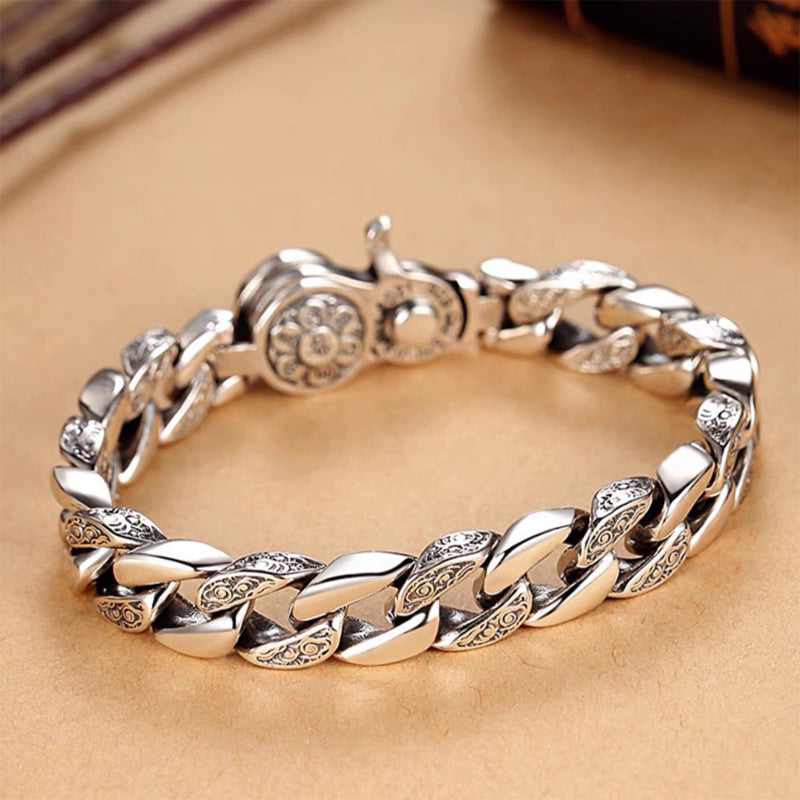 Vintage Rotatable Wide-Band Bracelet