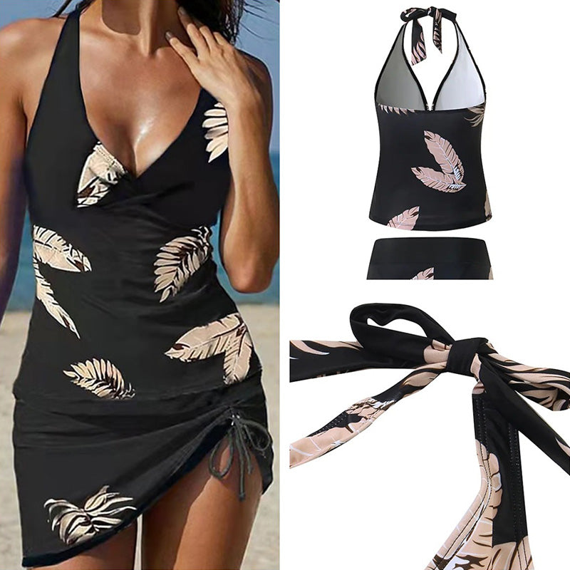 Feather Print Swimsuit