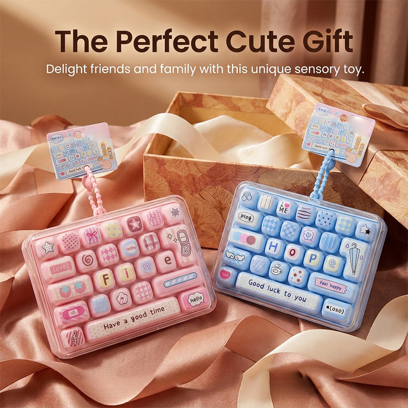 26-Key Keyboard Cute Cartoon Clicky Keyboard Bag Pendant