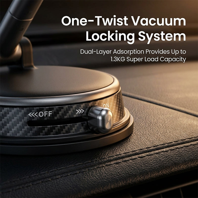 FlexiLock 1080° Magnetic Vacuum Car Phone Mount