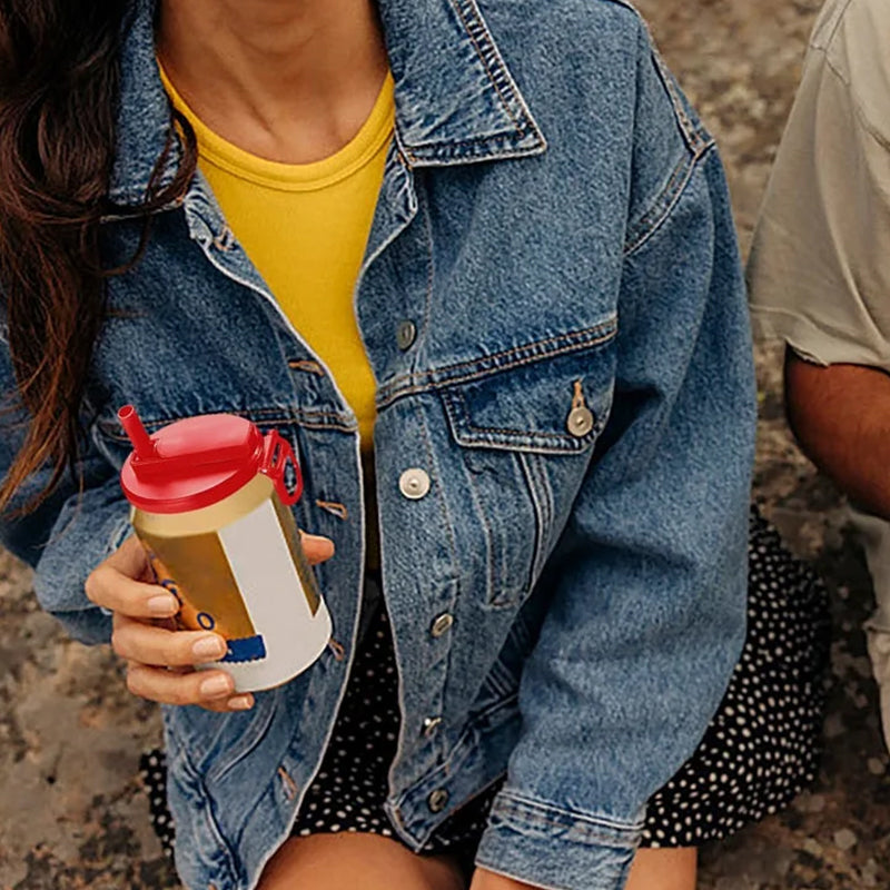 Silicone Straw Soda Can Cap