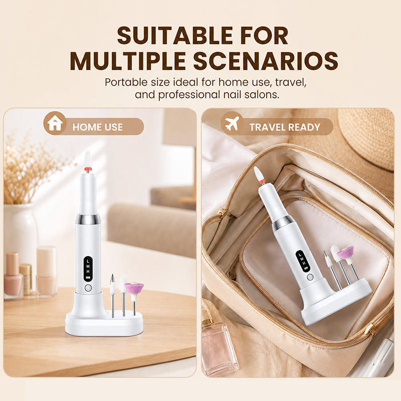 Portable Rechargeable Electric Nail Drill Kit