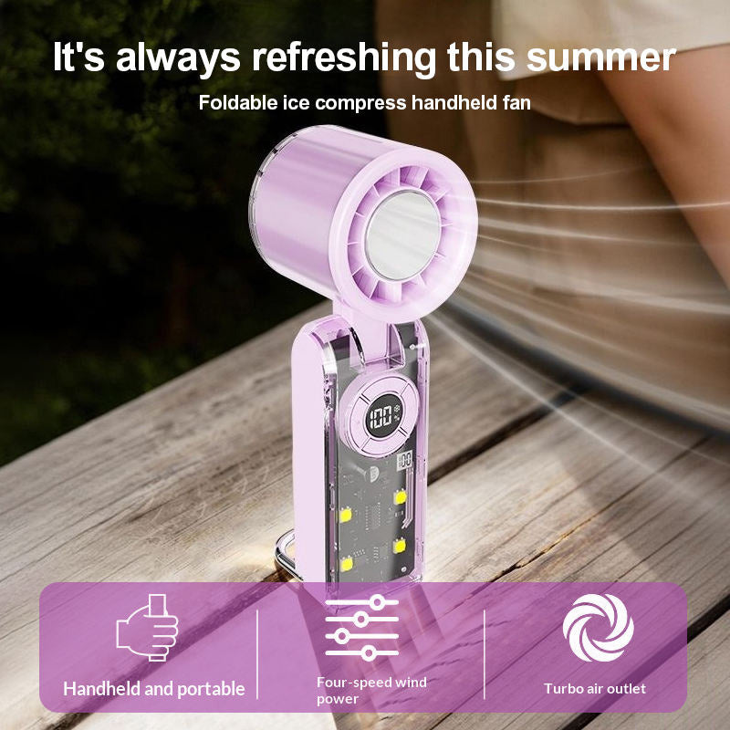 Portable Handheld Turbo Fan with Ice Cooler