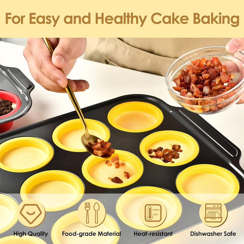 Press-type Silicone Muffin Pans
