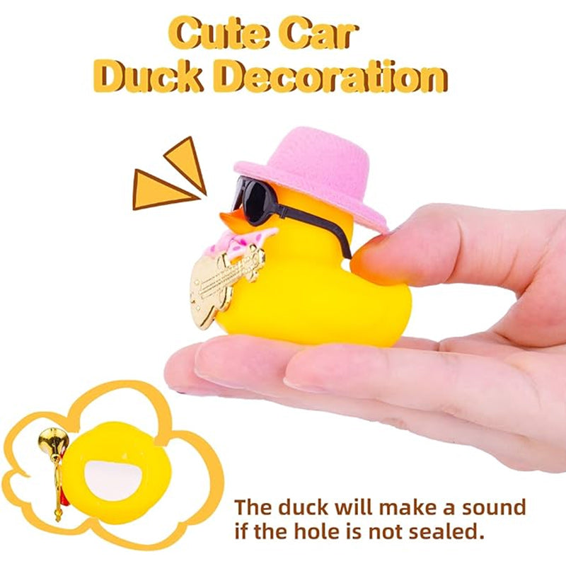 FUN RUBBER DUCK DASHBOARD DECORATION, 15 pcs