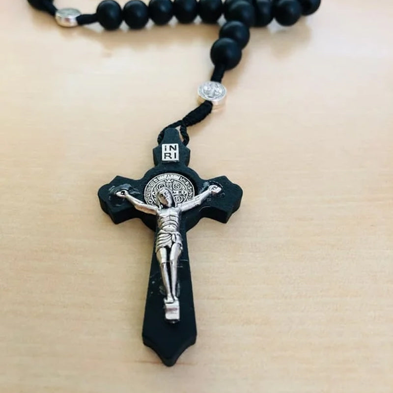 Cross Rosary Necklace