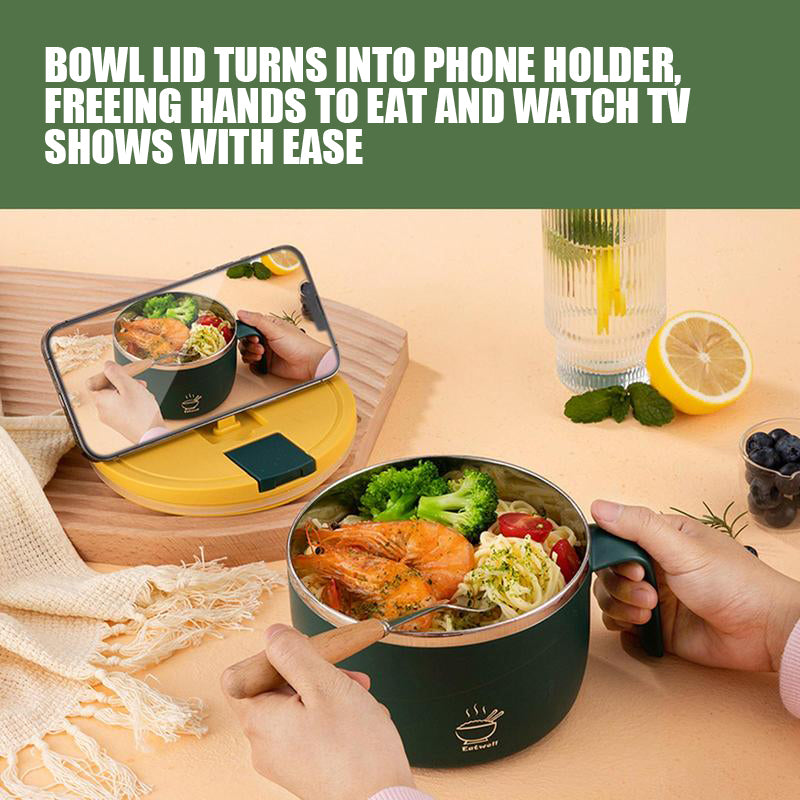 Stainless steel instant noodle bowl