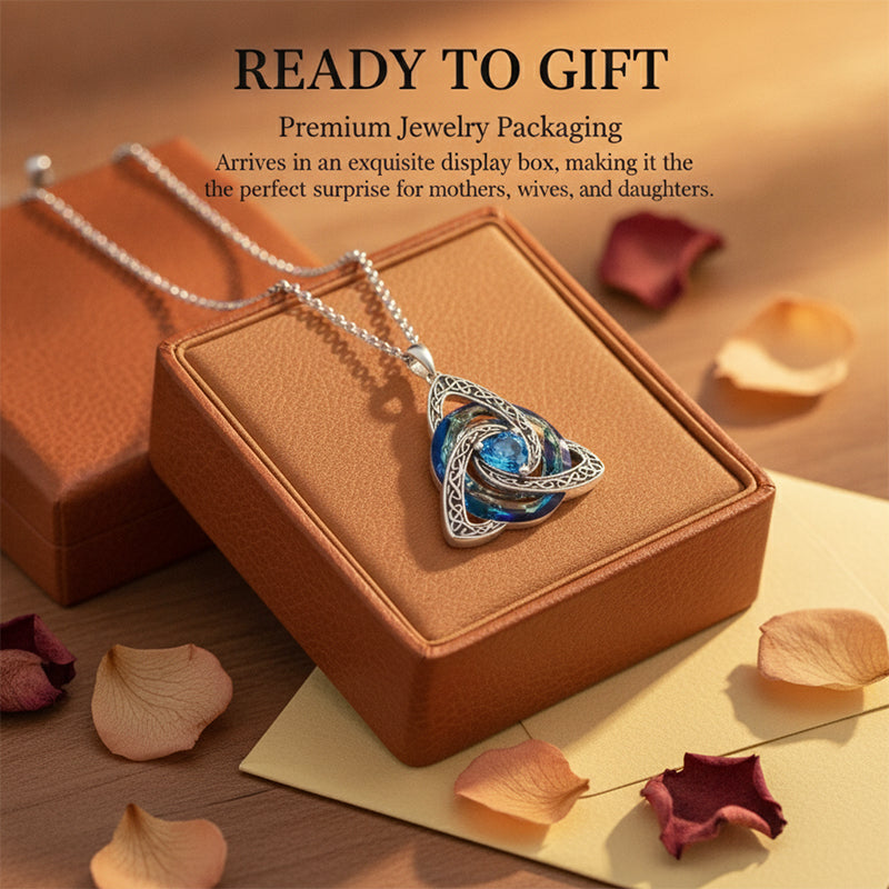 12-Month Celtic Birthstone Necklace