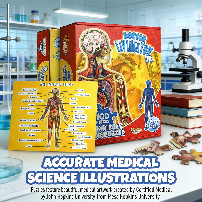 Kid's 100 Piece Human Body Floor Puzzle