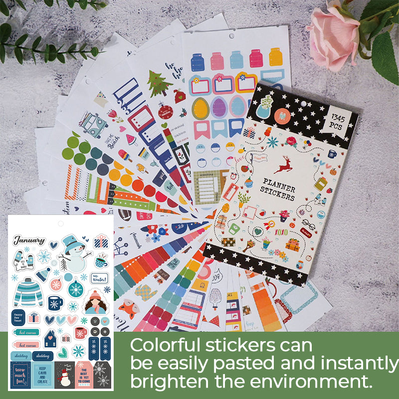 1345 PCS PLANNER STICKERS