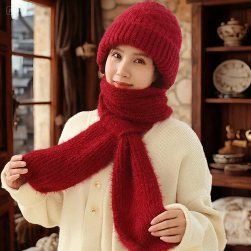 🎄Winter Versatile Knitted Hooded Scarf for Women