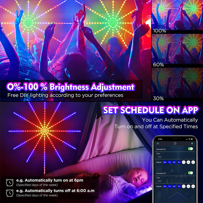 LED Firework Light with Bluetooth