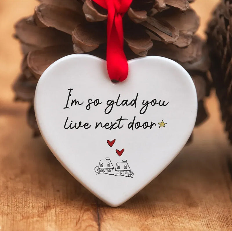 Christmas Heart Hanging Ornament