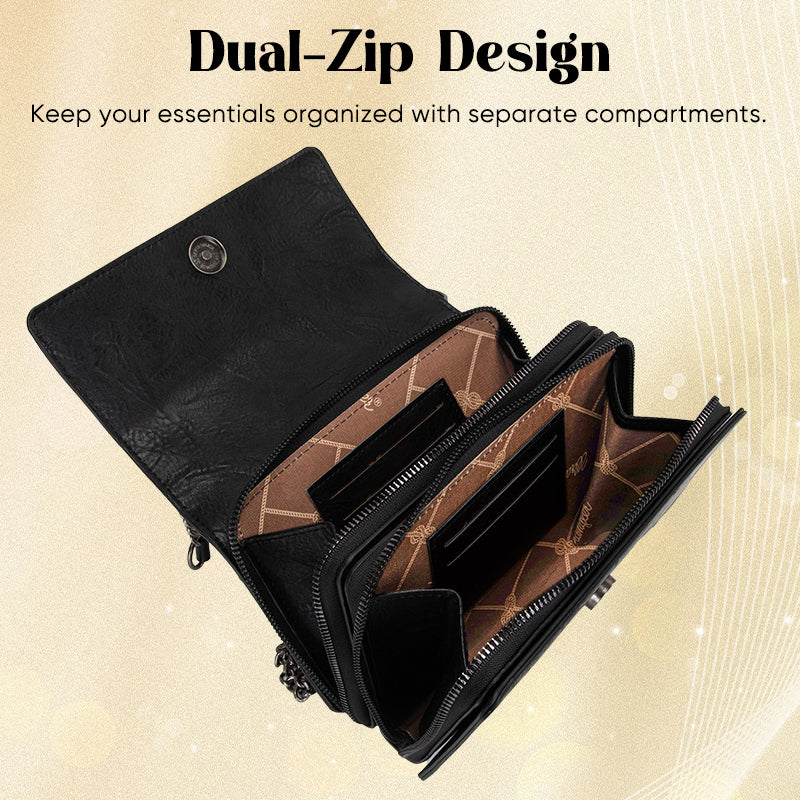 Double-layer flip cover bag